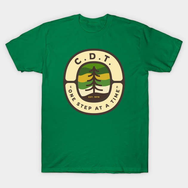Continental Divide Trail- One Step At A Time T-Shirt by Spatium Natura